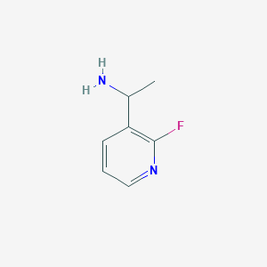 molecular formula C7H9FN2 B3377247 2-Fluoro-alpha-methylpyridine-3-methanamine CAS No. 1270361-12-0