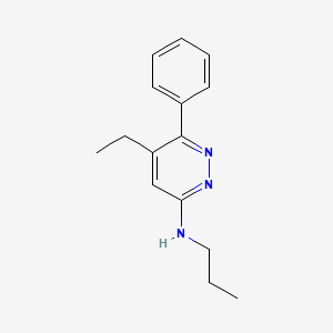 molecular formula C15H19N3 B3377254 5-ethyl-6-phenyl-N-propylpyridazin-3-amine CAS No. 1271631-65-2