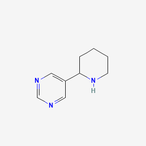 molecular formula C9H13N3 B3377263 5-(Piperidin-2-yl)pyrimidine CAS No. 1273648-33-1