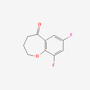 molecular formula C10H8F2O2 B3377281 7,9-Difluoro-2,3,4,5-tetrahydro-1-benzoxepin-5-one CAS No. 127557-05-5