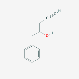 molecular formula C11H12O B3377289 1-Phenylpent-4-yn-2-ol CAS No. 127559-62-0