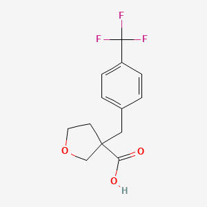 3-{[4-(Trifluoromethyl)phenyl]methyl}oxolane-3-carboxylic acid