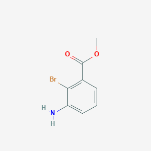 molecular formula C8H8BrNO2 B033773 Methyl 3-amino-2-bromobenzoate CAS No. 106896-48-4