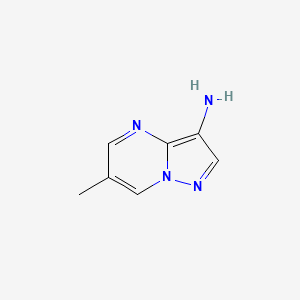 molecular formula C7H8N4 B3377301 6-Methylpyrazolo[1,5-a]pyrimidin-3-amine CAS No. 1281984-43-7