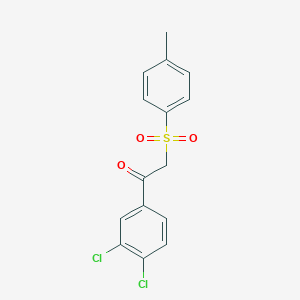 molecular formula C15H12Cl2O3S B337731 1-(3,4-Dichlorophenyl)-2-[(4-methylphenyl)sulfonyl]ethanone 