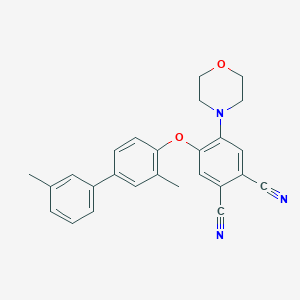 molecular formula C26H23N3O2 B337733 4-[(3,3'-Dimethyl[1,1'-biphenyl]-4-yl)oxy]-5-(4-morpholinyl)phthalonitrile 