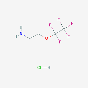 molecular formula C4H7ClF5NO B3377337 2-(Pentafluoroethyloxy)ethylamine hydrochloride CAS No. 1286743-86-9