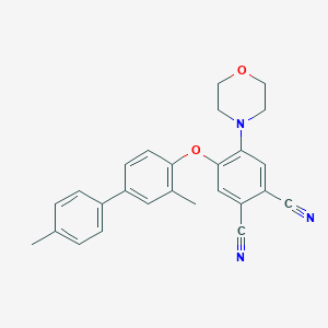 molecular formula C26H23N3O2 B337734 4-[(3,4'-Dimethyl[1,1'-biphenyl]-4-yl)oxy]-5-(4-morpholinyl)phthalonitrile 