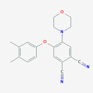 molecular formula C20H19N3O2 B337735 4-(3,4-Dimethylphenoxy)-5-(4-morpholinyl)phthalonitrile 