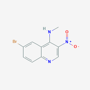 molecular formula C10H8BrN3O2 B3377352 6-bromo-N-methyl-3-nitroquinolin-4-amine CAS No. 1289187-99-0
