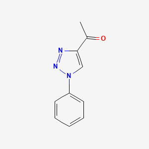 molecular formula C10H9N3O B3377358 1-(1-phenyl-1H-1,2,3-triazol-4-yl)ethan-1-one CAS No. 128979-27-1