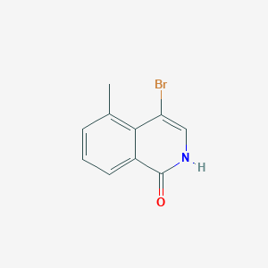 molecular formula C10H8BrNO B3377365 4-Bromo-5-methylisoquinolin-1(2H)-one CAS No. 129075-65-6