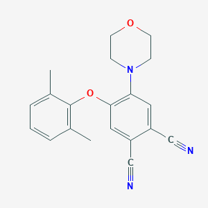 molecular formula C20H19N3O2 B337737 4-(2,6-Dimethylphenoxy)-5-(4-morpholinyl)phthalonitrile 