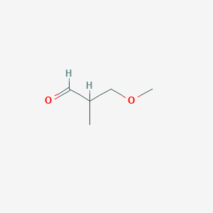molecular formula C5H10O2 B3377445 3-Methoxy-2-methylpropanal CAS No. 13141-08-7