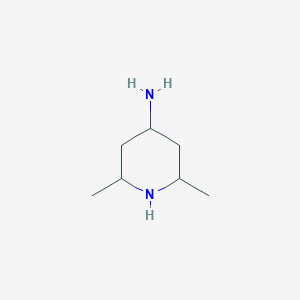 molecular formula C7H16N2 B3377454 2,6-Dimethylpiperidin-4-amine CAS No. 1314916-14-7