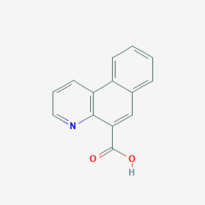 molecular formula C14H9NO2 B3377477 Benzo[f]quinoline-5-carboxylic acid CAS No. 131862-30-1