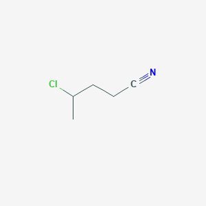 molecular formula C5H8ClN B3377486 4-Chloropentanenitrile CAS No. 13249-56-4