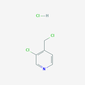 molecular formula C6H6Cl3N B3377491 3-Chloro-4-(chloromethyl)pyridine hydrochloride CAS No. 132685-21-3