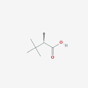 molecular formula C7H14O2 B3377506 (S)-2,3,3-三甲基丁酸 CAS No. 13332-31-5