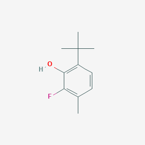 molecular formula C11H15FO B3377517 6-Tert-butyl-2-fluoro-3-methylphenol CAS No. 133342-44-6
