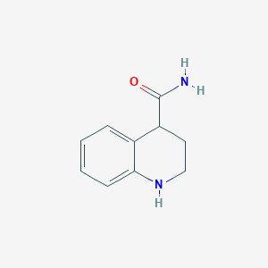 molecular formula C10H12N2O B3377526 1,2,3,4-Tetrahydroquinoline-4-carboxamide CAS No. 13337-71-8