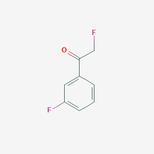 molecular formula C8H6F2O B3377544 2-Fluoro-1-(3-fluorophenyl)ethan-1-one CAS No. 1335113-29-5