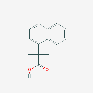 molecular formula C14H14O2 B3377558 2-Methyl-2-(naphthalen-1-yl)propanoic acid CAS No. 13366-01-3