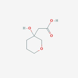 molecular formula C7H12O4 B3377582 2-(3-Hydroxyoxan-3-yl)acetic acid CAS No. 1339401-07-8