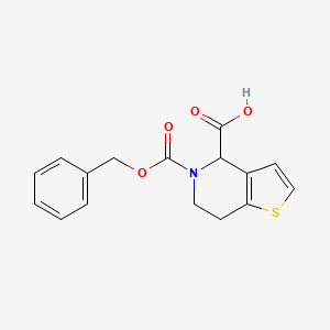 molecular formula C16H15NO4S B3377586 5-[(benzyloxy)carbonyl]-4H,5H,6H,7H-thieno[3,2-c]pyridine-4-carboxylic acid CAS No. 1339529-82-6