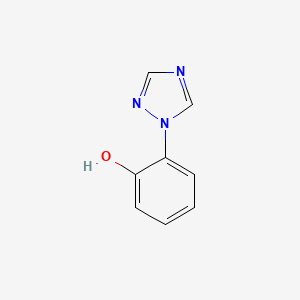 molecular formula C8H7N3O B3377603 2-(1H-1,2,4-triazol-1-yl)phenol CAS No. 1340463-49-1