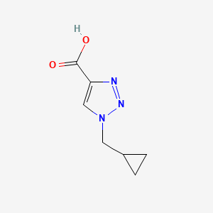 molecular formula C7H9N3O2 B3377640 1-(cyclopropylmethyl)-1H-1,2,3-triazole-4-carboxylic acid CAS No. 1341761-69-0
