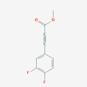 molecular formula C10H6F2O2 B3377645 Methyl 3-(3,4-difluorophenyl)propiolate CAS No. 1341988-80-4