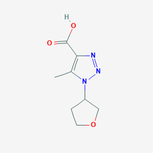 molecular formula C8H11N3O3 B3377650 5-methyl-1-(oxolan-3-yl)-1H-1,2,3-triazole-4-carboxylic acid CAS No. 1342071-49-1