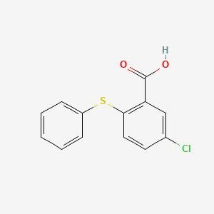 molecular formula C13H9ClO2S B3377651 5-氯-2-(苯硫基)苯甲酸 CAS No. 13421-01-7