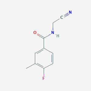 molecular formula C10H9FN2O B3377652 N-(cyanomethyl)-4-fluoro-3-methylbenzamide CAS No. 1342116-15-7