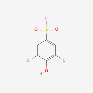 molecular formula C6H3Cl2FO3S B3377682 3,5-Dichloro-4-hydroxybenzenesulfonyl fluoride CAS No. 13432-83-2