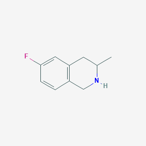 molecular formula C10H12FN B3377719 6-Fluoro-3-methyl-1,2,3,4-tetrahydroisoquinoline CAS No. 1343763-36-9