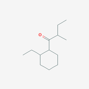 molecular formula C13H24O B3377737 1-(2-Ethylcyclohexyl)-2-methylbutan-1-one CAS No. 1344231-97-5