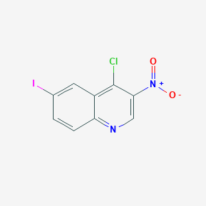 molecular formula C9H4ClIN2O2 B3377760 4-Chloro-6-iodo-3-nitroquinoline CAS No. 1345447-25-7