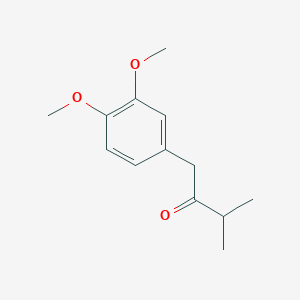 molecular formula C13H18O3 B3377769 1-(3,4-Dimethoxyphenyl)-3-methylbutan-2-one CAS No. 134669-78-6