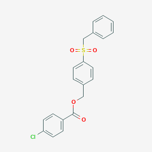 molecular formula C21H17ClO4S B337777 4-(Benzylsulfonyl)benzyl 4-chlorobenzoate 