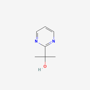 molecular formula C7H10N2O B3377788 2-(嘧啶-2-基)丙-2-醇 CAS No. 1351763-57-9
