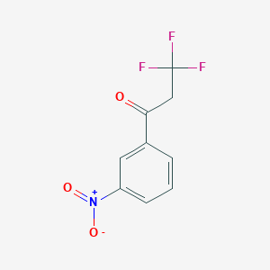 molecular formula C9H6F3NO3 B3377812 3,3,3-Trifluoro-1-(3-nitrophenyl)propan-1-one CAS No. 13541-06-5