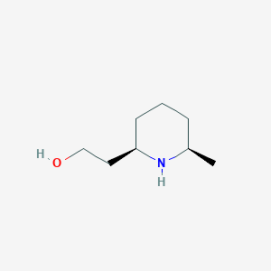 molecular formula C8H17NO B3377818 2-[(2R,6R)-6-Methylpiperidin-2-yl]ethanol CAS No. 1354392-55-4