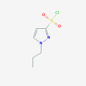molecular formula C6H9ClN2O2S B3377838 1-Propylpyrazole-3-sulfonyl chloride CAS No. 1354704-83-8