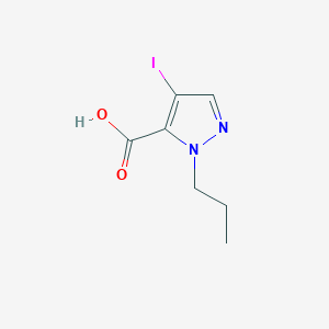 molecular formula C7H9IN2O2 B3377846 4-Iodo-1-propyl-1H-pyrazole-5-carboxylic acid CAS No. 1354705-23-9