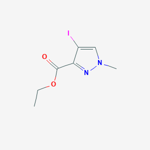 molecular formula C7H9IN2O2 B3377847 4-碘-1-甲基-1H-吡唑-3-羧酸乙酯 CAS No. 1354705-40-0