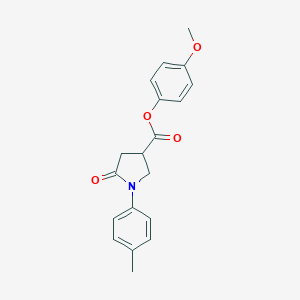 molecular formula C19H19NO4 B337785 4-Methoxyphenyl 1-(4-methylphenyl)-5-oxopyrrolidine-3-carboxylate 