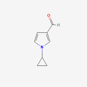 molecular formula C8H9NO B3377860 1-Cyclopropyl-1H-pyrrole-3-carbaldehyde CAS No. 1354783-32-6