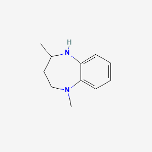 molecular formula C11H16N2 B3377877 1,4-dimethyl-2,3,4,5-tetrahydro-1H-1,5-benzodiazepine CAS No. 1354953-28-8